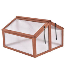 Load image into Gallery viewer, 35 x 31 Inch Portable Wooden Greenhouse Cold Frame Weather Plant Protection Box - Adler's Store