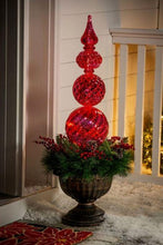 Load image into Gallery viewer, 36 Inch Led Twinkling Shatterproof Wreath in Urn Finial Ornament - Adler's Store
