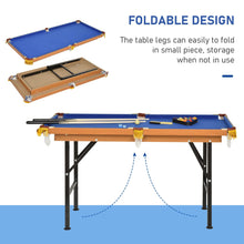 Load image into Gallery viewer, 4.5 Ft Mini Portable Pool Table with 2 Cues and Balls Set - Adler's Store