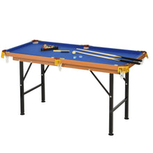 Load image into Gallery viewer, 4.5 Ft Mini Portable Pool Table with 2 Cues and Balls Set - Adler's Store