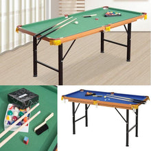Load image into Gallery viewer, 4.5 Ft Mini Portable Pool Table with 2 Cues and Balls Set - Adler's Store
