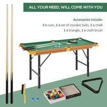 Load image into Gallery viewer, 4.5 Ft Mini Portable Pool Table with 2 Cues and Balls Set - Adler's Store