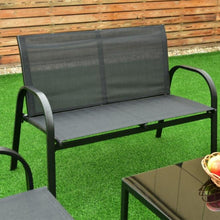 Load image into Gallery viewer, 4 Piece Patio Furniture Set with Glass Top Coffee Table - Adler's Store