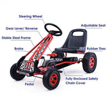 Load image into Gallery viewer, 4 Wheels Steel Frame Kids Pedal Go Kart - Adler's Store