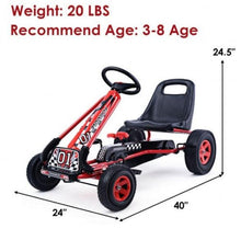 Load image into Gallery viewer, 4 Wheels Steel Frame Kids Pedal Go Kart - Adler's Store