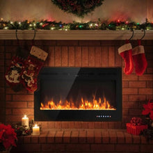 Load image into Gallery viewer, 40 Inch Electric Recessed Wall Mounted Multicolor Flame Fireplace - Adler's Store