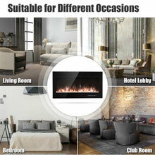 Load image into Gallery viewer, 40 Inch Electric Recessed Wall Mounted Multicolor Flame Fireplace - Adler's Store