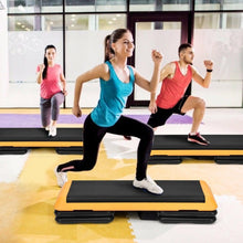 Load image into Gallery viewer, 43 Inch Adjustable Height Aerobic Step with 4 Risers - Adler's Store