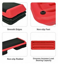 Load image into Gallery viewer, 43 Inch Adjustable Height Aerobic Step with 4 Risers - Adler's Store
