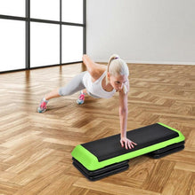 Load image into Gallery viewer, 43 Inch Adjustable Height Aerobic Step with 4 Risers - Adler's Store
