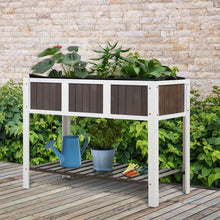 Load image into Gallery viewer, 47 x 23 x 35 Inch 2 Tiers Elevated Wooden Planter Bed - Adler's Store