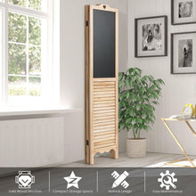 Load image into Gallery viewer, 5.7Ft 4 Panel Wood Folding Divider With Blackboard - Adler's Store