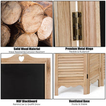 Load image into Gallery viewer, 5.7Ft 4 Panel Wood Folding Divider With Blackboard - Adler's Store