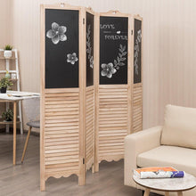 Load image into Gallery viewer, 5.7Ft 4 Panel Wood Folding Divider With Blackboard - Adler's Store