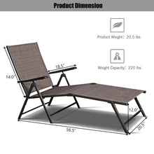 Load image into Gallery viewer, 5 Position Adjustable Chaise Lounge Recliner - Adler's Store