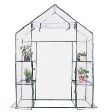 Load image into Gallery viewer, 56 x 29 Inch Portable 4 Shelves Walk In Greenhouse - Adler's Store