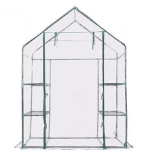 Load image into Gallery viewer, 56 x 29 Inch Portable 4 Shelves Walk In Greenhouse - Adler's Store