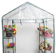Load image into Gallery viewer, 56 x 29 Inch Portable 4 Shelves Walk In Greenhouse - Adler's Store
