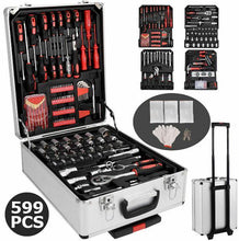 Load image into Gallery viewer, 599 Piece Mechanics Hand Toolbox Trolley Case - Adler's Store