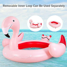 Load image into Gallery viewer, 6-Person Floating Flamingo with Electric Pump - Adler's Store