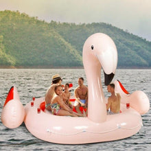 Load image into Gallery viewer, 6-Person Floating Flamingo with Electric Pump - Adler's Store