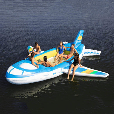 6-Person Inflatable Airplane Floating Island - Adler's Store