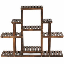 Load image into Gallery viewer, 6-Tier Wood Pot Stand Display Rack with Multi-Level Storage Shelves - Adler's Store