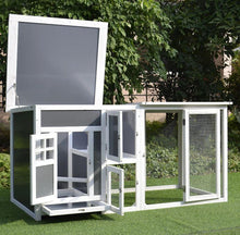 Load image into Gallery viewer, 63 inch Fir Wood Chicken Coop with Run and Nesting Box - Adler's Store