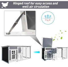 Load image into Gallery viewer, 63 inch Fir Wood Chicken Coop with Run and Nesting Box - Adler's Store