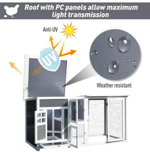 Load image into Gallery viewer, 63 inch Fir Wood Chicken Coop with Run and Nesting Box - Adler's Store
