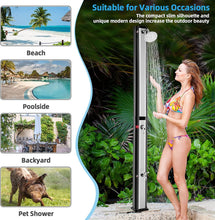 Load image into Gallery viewer, 7 Foot Solar Heated Shower with Shower Head and Foot Spigot - Adler's Store