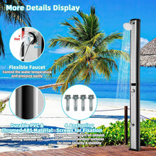 Load image into Gallery viewer, 7 Foot Solar Heated Shower with Shower Head and Foot Spigot - Adler's Store