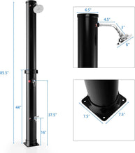 Load image into Gallery viewer, 7 Foot Solar Heated Shower with Shower Head and Foot Spigot - Adler's Store