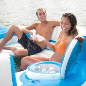 7-Person Floating Lounge Inflatable Oasis Island - Adler's Store