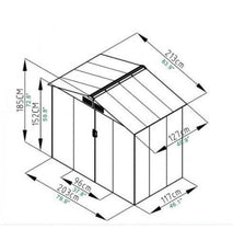 Load image into Gallery viewer, 7 x 4 Foot Outdoor Weather Resistant Garden Storage Shed - Adler's Store