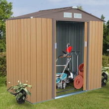 Load image into Gallery viewer, 7 x 4 Foot Outdoor Weather Resistant Garden Storage Shed - Adler's Store