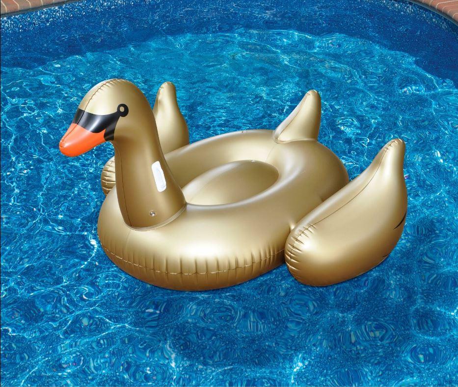 75 Inch Giant Inflatable Swan Pool Float