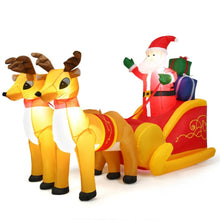 Load image into Gallery viewer, 75 Inch Inflatable Santa Double Deer with Sled - Adler's Store