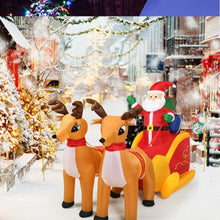Load image into Gallery viewer, 75 Inch Inflatable Santa Double Deer with Sled - Adler's Store