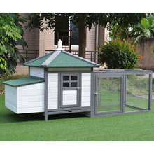 Load image into Gallery viewer, 77 Inch Chicken Coop with 2-Part Nesting Box and Run - Adler's Store