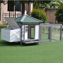Load image into Gallery viewer, 77 Inch Chicken Coop with 2-Part Nesting Box and Run - Adler's Store