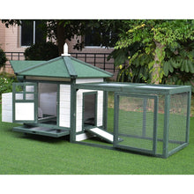Load image into Gallery viewer, 77 Inch Chicken Coop with 2-Part Nesting Box and Run - Adler's Store
