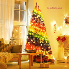 Load image into Gallery viewer, 7Ft Rainbow Swirl Artificial PVC Christmas Tree with Metal Stand - Adler's Store