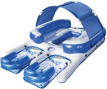 Load image into Gallery viewer, 8-Person Floating Island with UV Sun Shade and Connecting Lounge Rafts - Adler's Store
