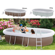 Load image into Gallery viewer, 8 x 10 x 3.5 Ft 1-8 People Swimming Pool with Filtration Pump and Safety Ladder - Adler's Store
