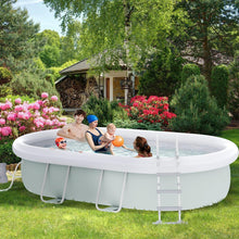 Load image into Gallery viewer, 8 x 10 x 3.5 Ft 1-8 People Swimming Pool with Filtration Pump and Safety Ladder - Adler's Store