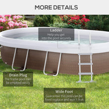 Load image into Gallery viewer, 8 x 10 x 3.5 Ft 1-8 People Swimming Pool with Filtration Pump and Safety Ladder - Adler's Store