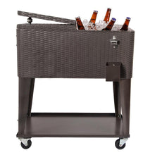 Load image into Gallery viewer, 80 Qt Outdoor Rolling Cooler Cart - Adler's Store