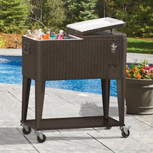Load image into Gallery viewer, 80 Qt Outdoor Rolling Cooler Cart - Adler's Store