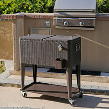 Load image into Gallery viewer, 80 Qt Outdoor Rolling Cooler Cart - Adler's Store